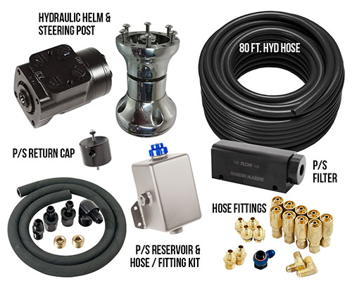 Inside Hydraulic Steering Kit -Single Bravo, Single Ram