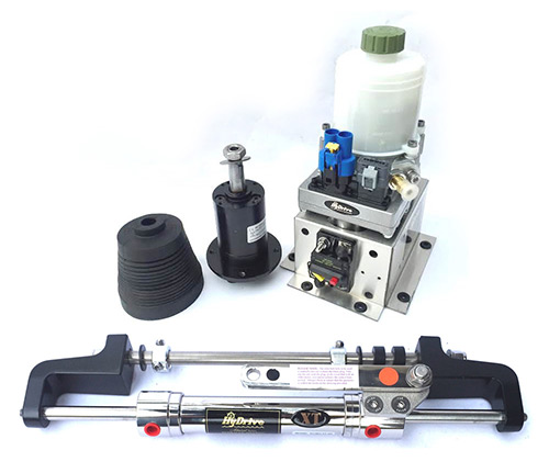 Hydrive FPS Series Outboard Steering Kits with Stainless Steel Cylinder