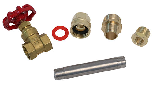 Berkeley 12JC/JG Jet Drive Inline Garden Hose Connection Kit with Gate Valve