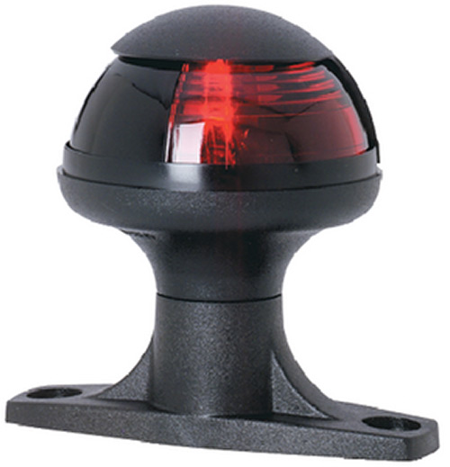 Attwood Pulsar Side Light, Raised Base, Red Lens