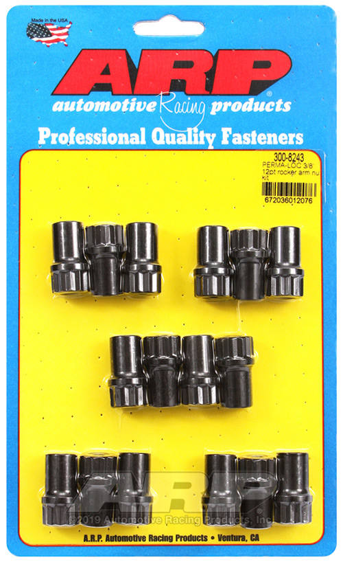 Adjustable 3/8 12pt rocker arm nut kit