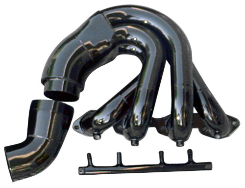 Below Swim Platform Low Port Exit Jacketed Headers - 460 Ford