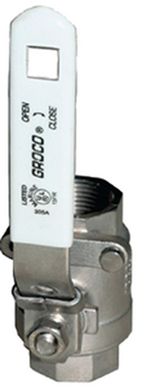 Groco IBV-S Stainless Steel Full-Flow In-line Ball Valve