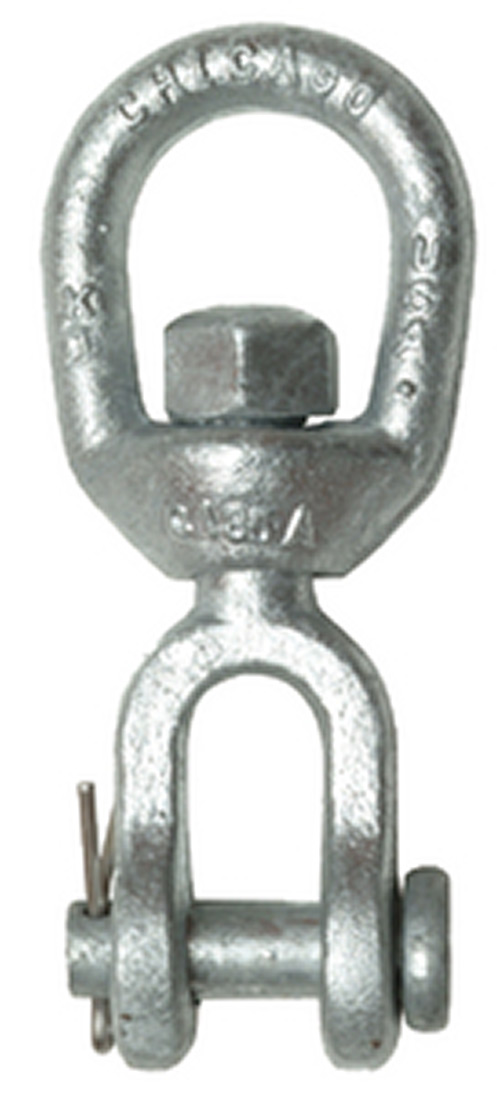 Galvanized Jaw & Eye Swivel, 1/4"