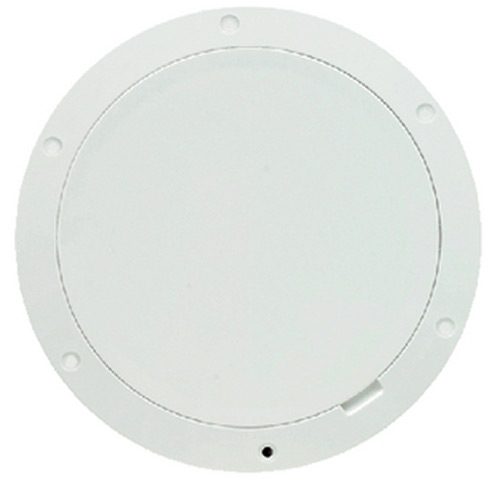 Beckson Pry-Out Deck Plate With Standard Trim Ring, Smooth Center