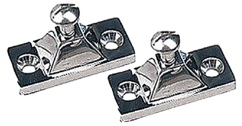 Side Mount Deck Hinge, 2-Hole Stainless. Each