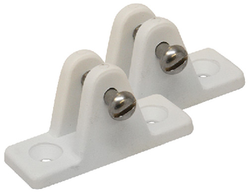 Lg Deck Hinge/Angled White 2/Cd