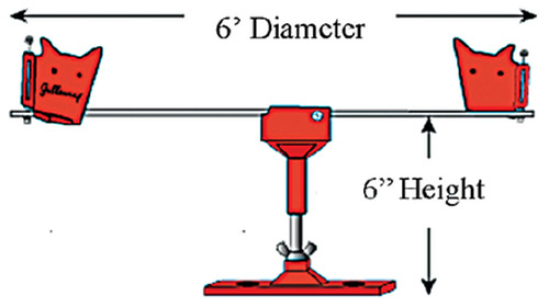 6' Gullsweep System w/Deck Mount