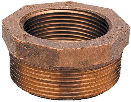 1 X 1/2 Bronze Hex Bushing