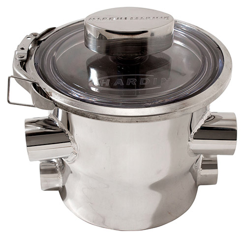 Polished Offshore Sea Strainer - 1" NPT Dual Inlets/Outlets