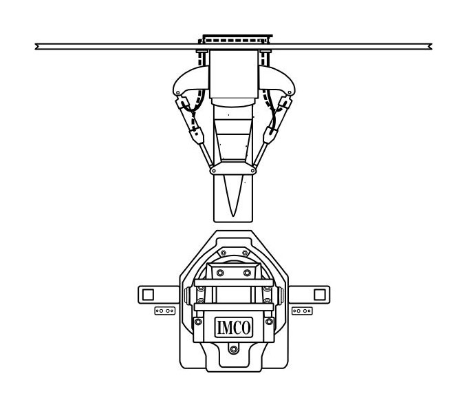 Extension Box for  Bravo or Imco SC, SCX , 2 Rams, Straight Back, Black