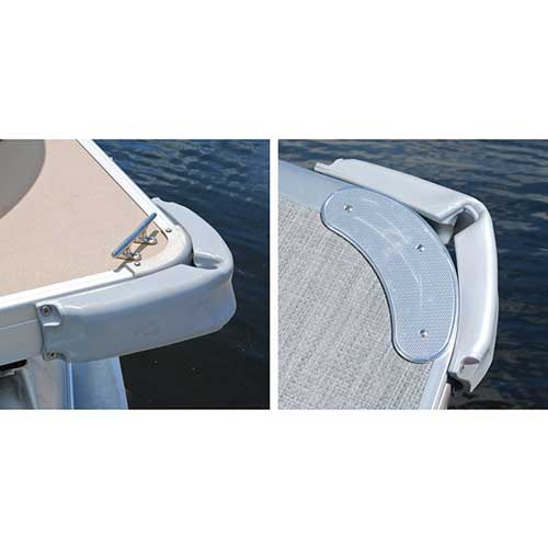 Taylor Pontoon Corner Bumper 3" x 12" Gray"