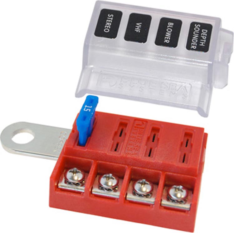 Fuse Block STblade Bottom 4 circuit Kit