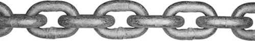 Grade 30 Proof Coil Hot Dip Galvanized Chain, 1/2" x 36' Pail"