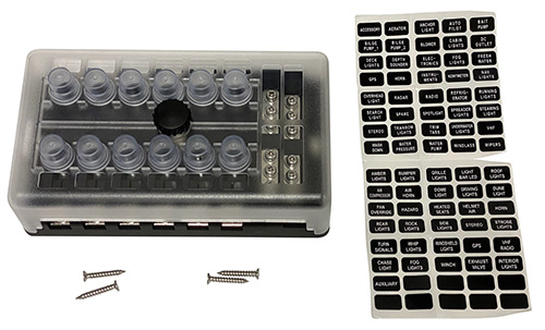 Marine Grade 6 Circuit Fuse Panel