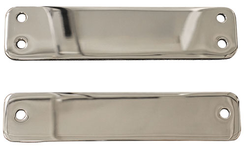 Polished Transom Outboard Engine Reinforcement Plates