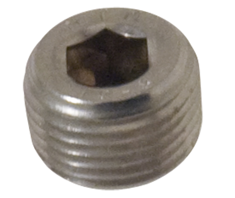 Plug, 1/2" NPT SS