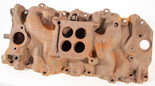 GM Intake, Oval Port BBC, Rusty