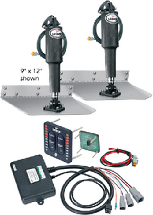 9" x 12" Trim Tab Kit w/LED Indicator Switch"