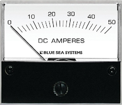 Blue Sea Systems 8022 Dc Analog Ammeter - 0 To 50a With Shunt