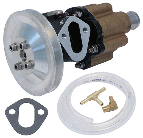 Replacement Seawater Pump For Mercruiser Gen 5, with Pulley and Brass Rear Housing