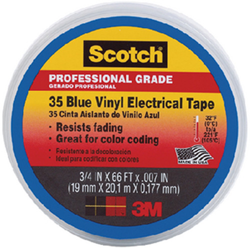 #35 Vinyl Elect Tape 3/4 Blue