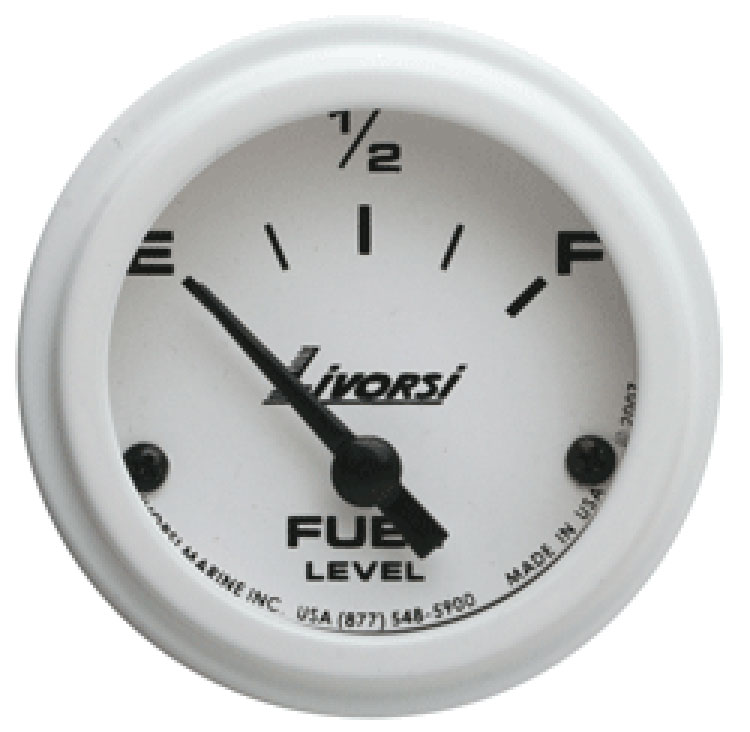 Livorsi Fuel Level Gauge 0-90 Ohms Industrial Series 2-1/16"