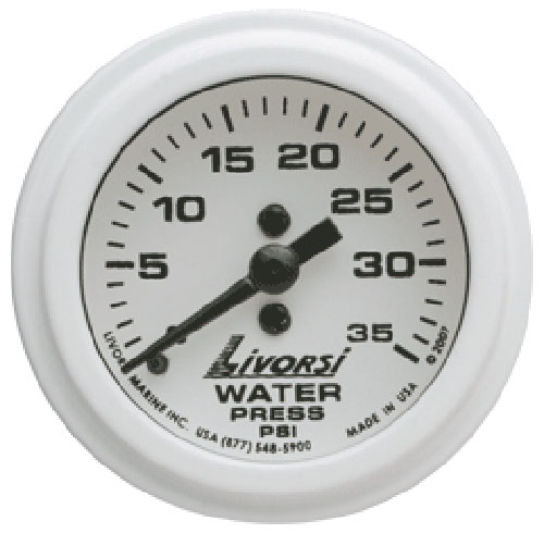 Livorsi 0-35 PSI Water Pressure Gauge Industrial Series 2-1/16"