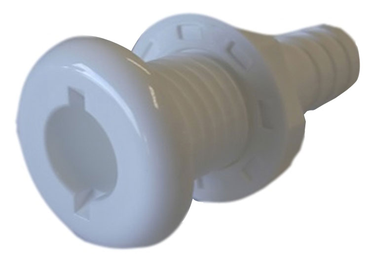 3/4" White Plastic Water Dump