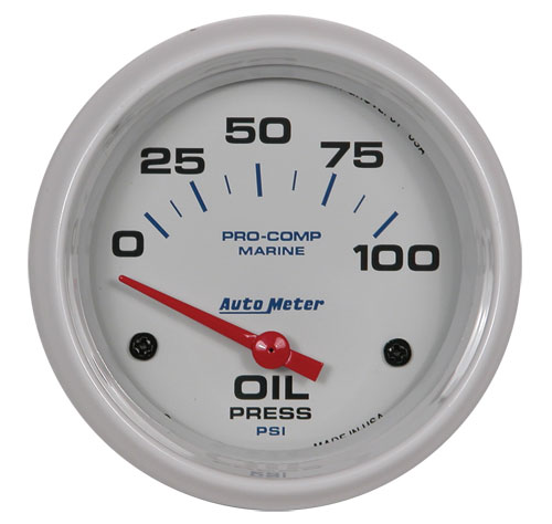 Autometer 2-1/16" Electric 0-100 PSI Oil Pressure