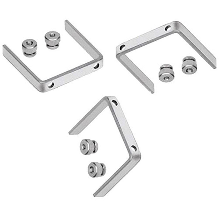 2-5/8 Gauge Bracket Kit, aluminum (qty 3)