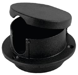 Rope Deck Pipe Plastic Black