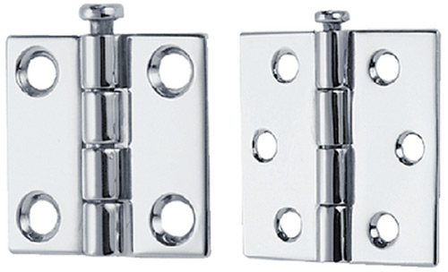 BUTT HINGES - REMOVABLE PIN (PERKO) - 2-1/2 X2 Rem Pin Hinges (1Pr