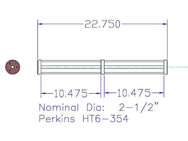 Replacement Heat Exchanger, Perkins #HT 6-354