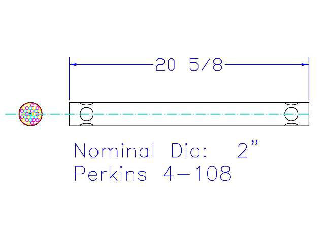 Core 2" Diameter x 20-5/8" Length