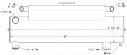 Heat Exchanger MPC-63107A2-Mercruiser-63107A2