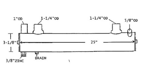 Heat Exchanger MPC-77319A1-Mercruiser-77319A1