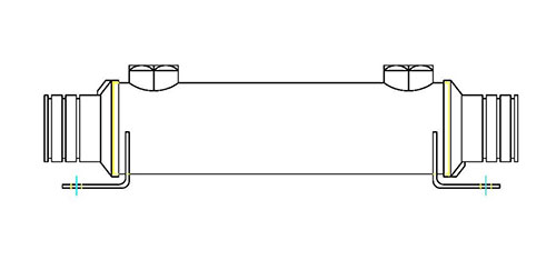 Replacement Oil Cooler MPC-TD-516-Twin Disc-516