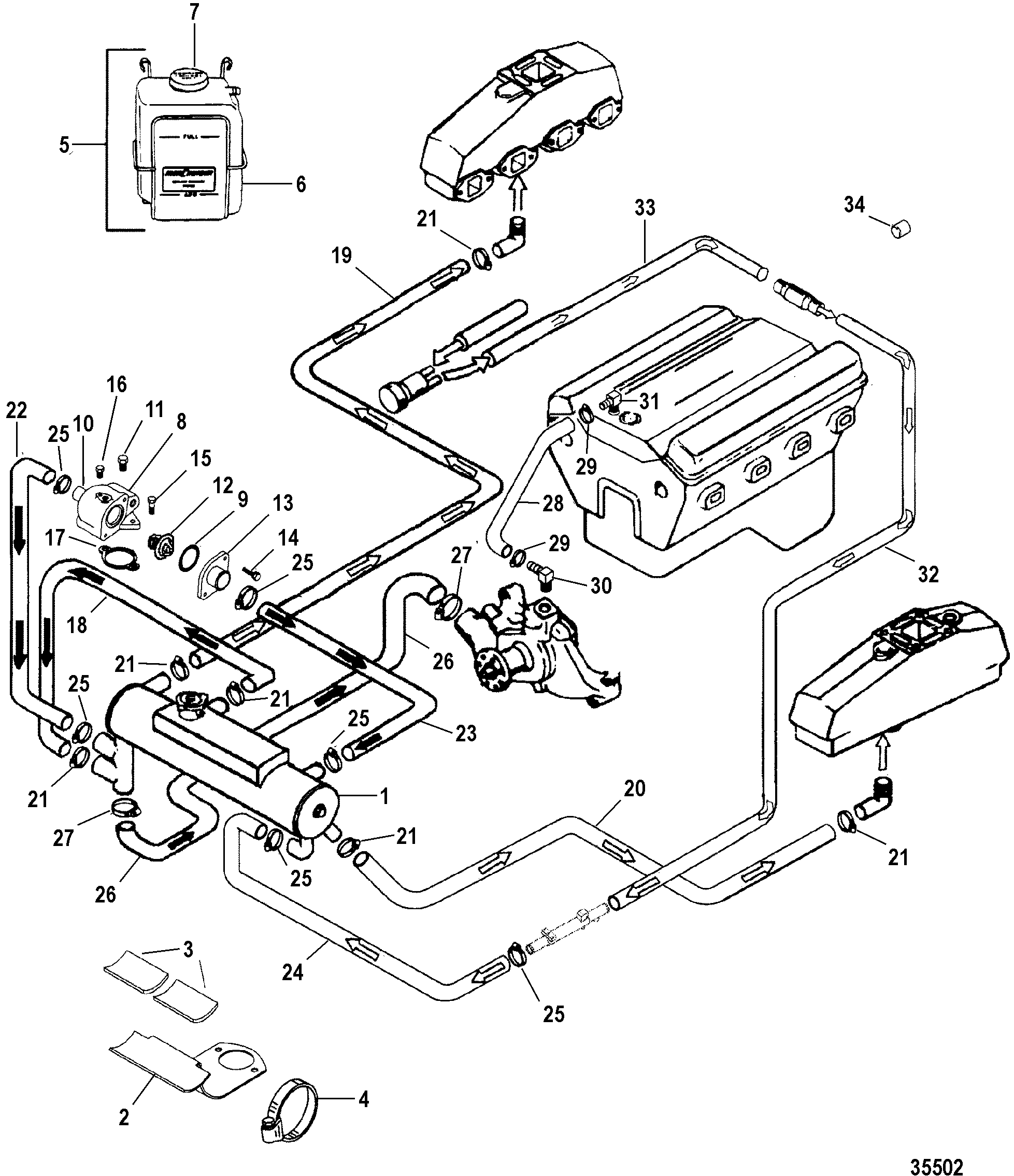 Marine Engine Cooling System Diagram - Wiring Diagram Schemas