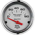 2-1/16" Auto Meter Pro-Comp Phantom Marine Gauges