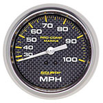 Autometer Marine Analog Speedometer, Liquid Pitot Operation, 100 MPH, 3-3/8"