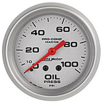 Autometer 2-5/8" Mechanical  0-100 PSI Oil Pressure