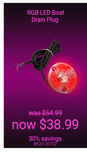 LED Boat Drain Plug