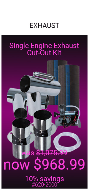 Single Engine Exhaust Cut-Out Kit