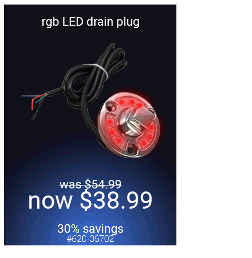 LED Boat Drain Plug